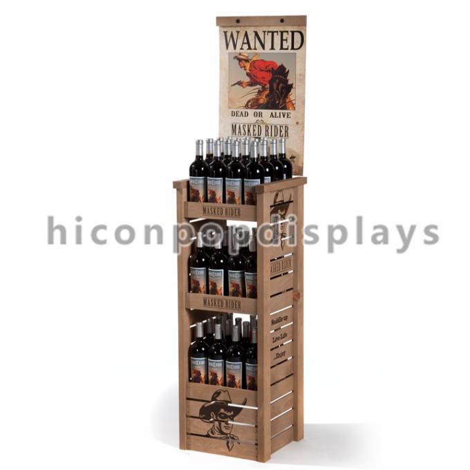 Λιανικά ξύλινα κοu'φώματα επιδείξεων πώλησης στάσεων επίδειξης κρασιού