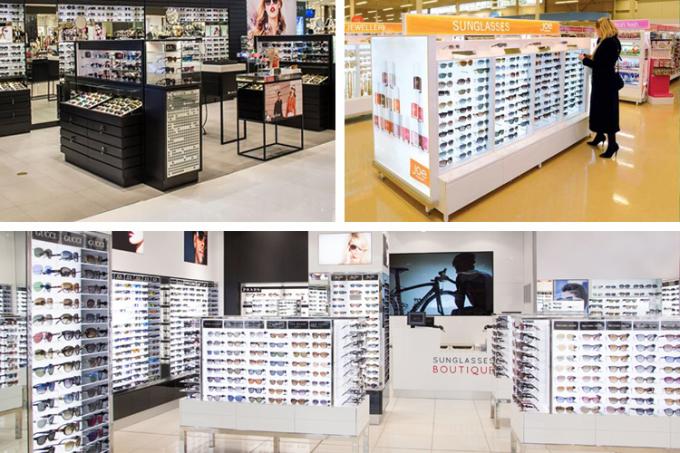 Ενιαίος υπόλοιπος κόσμος 10 Eyewear λιανικού πώλησης επιδείξεων στάσεων ζευγάρια υλικού μετάλλων