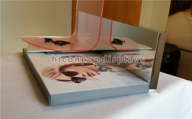 Eyewear λιανικός πώλησης δίσκος επίδειξης Sunglass χάλυβα καθρεφτών επιδείξεων ακρυλικός